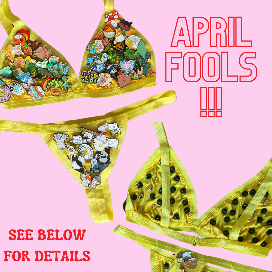 Lightweight Enamel Bralette and Thong Set