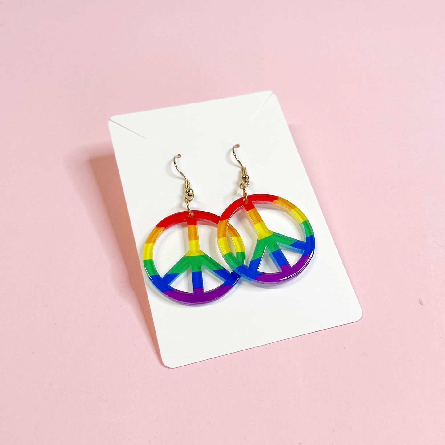 Rainbow Earrings :: Acrylic