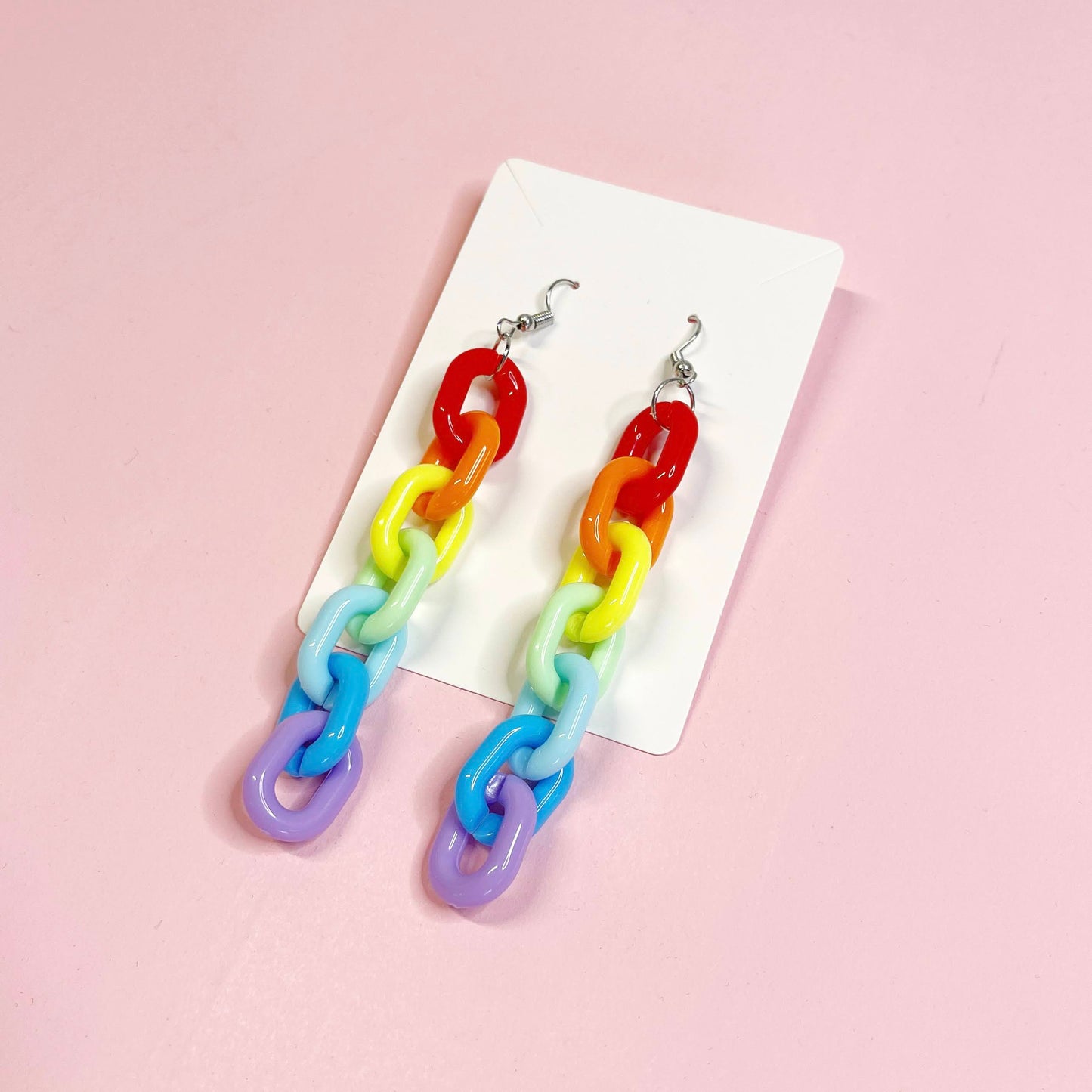 Rainbow Earrings :: Acrylic