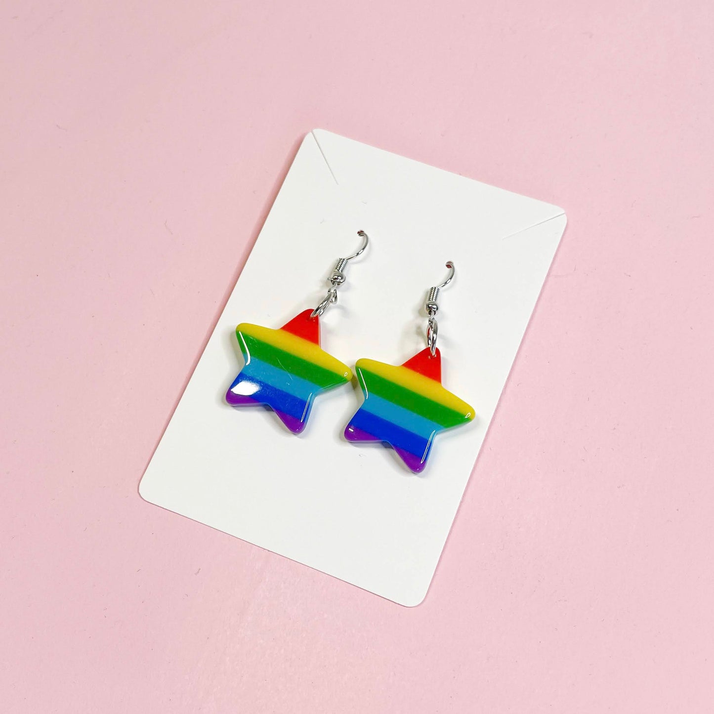 Rainbow Earrings :: Acrylic