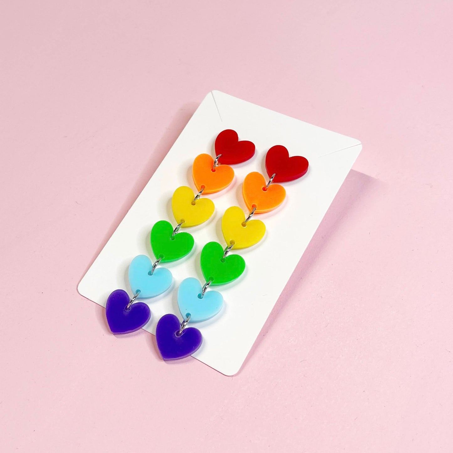 Rainbow Earrings :: Acrylic