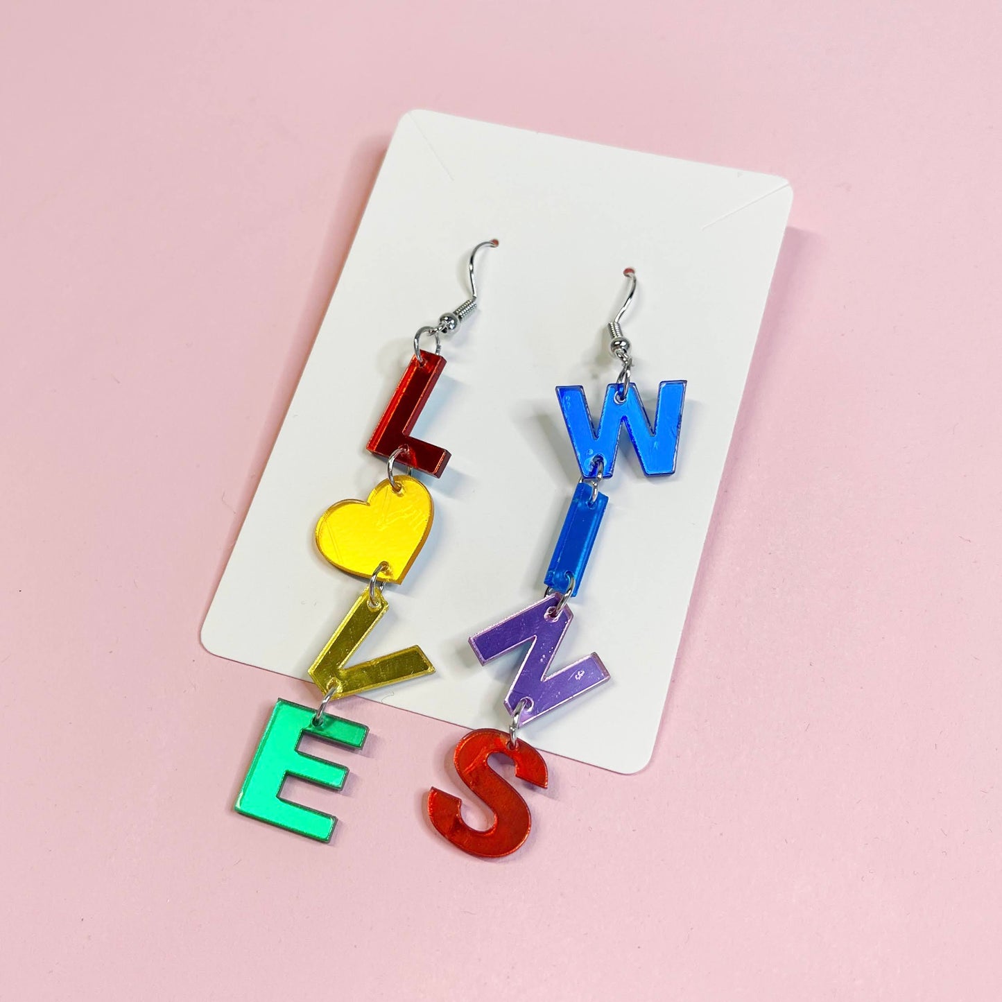 Rainbow Earrings :: Acrylic