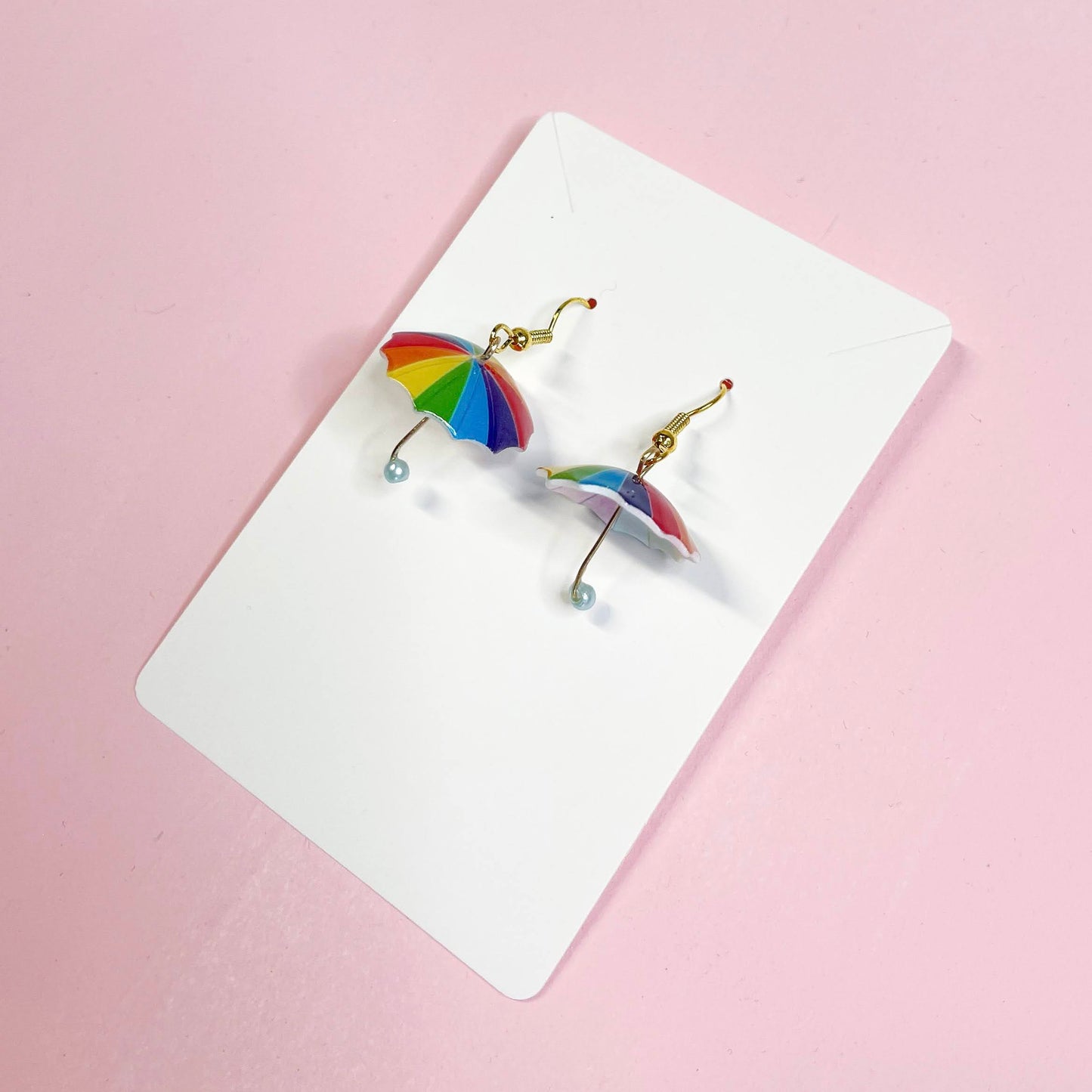 Rainbow Earrings :: Metallic