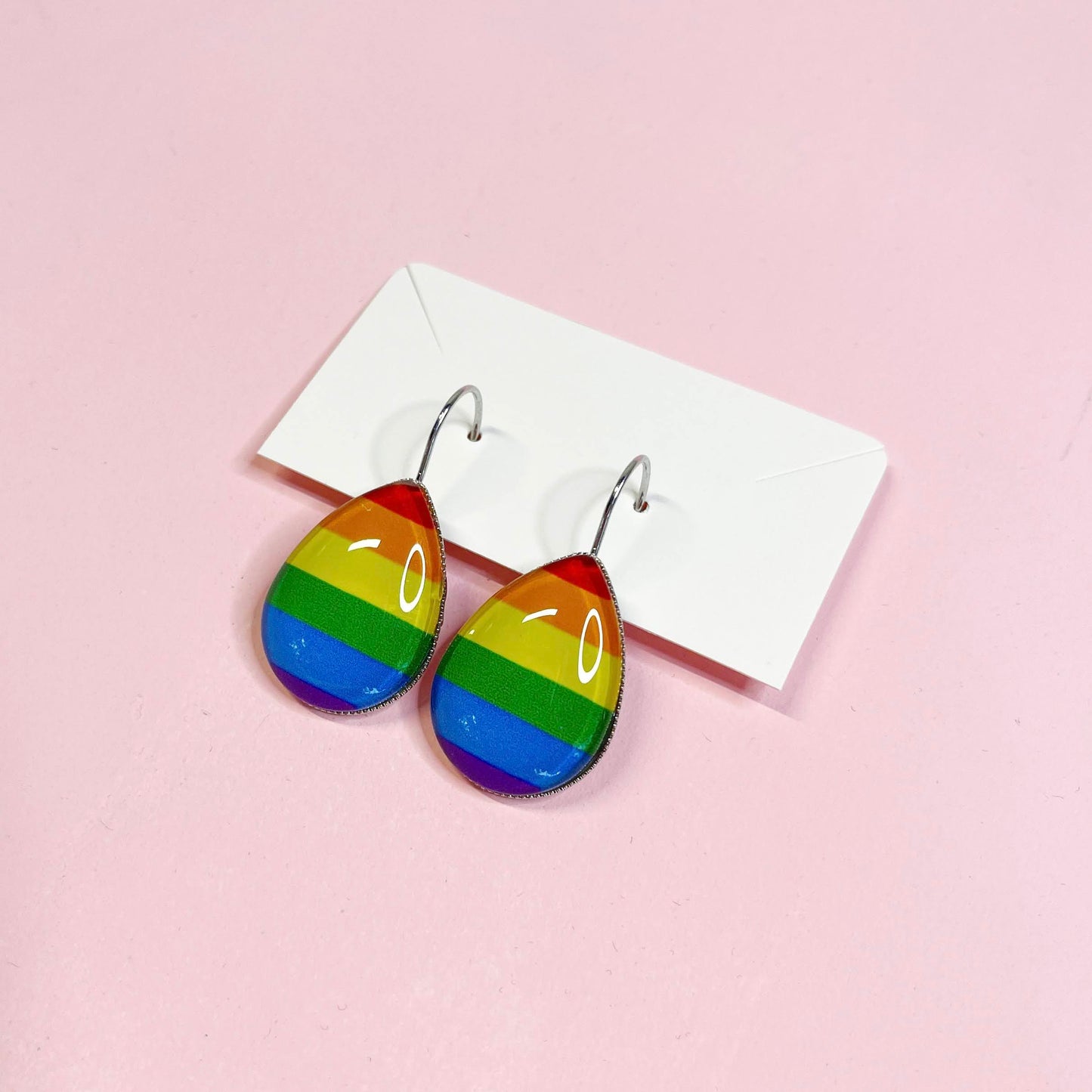 Rainbow Earrings :: Metallic