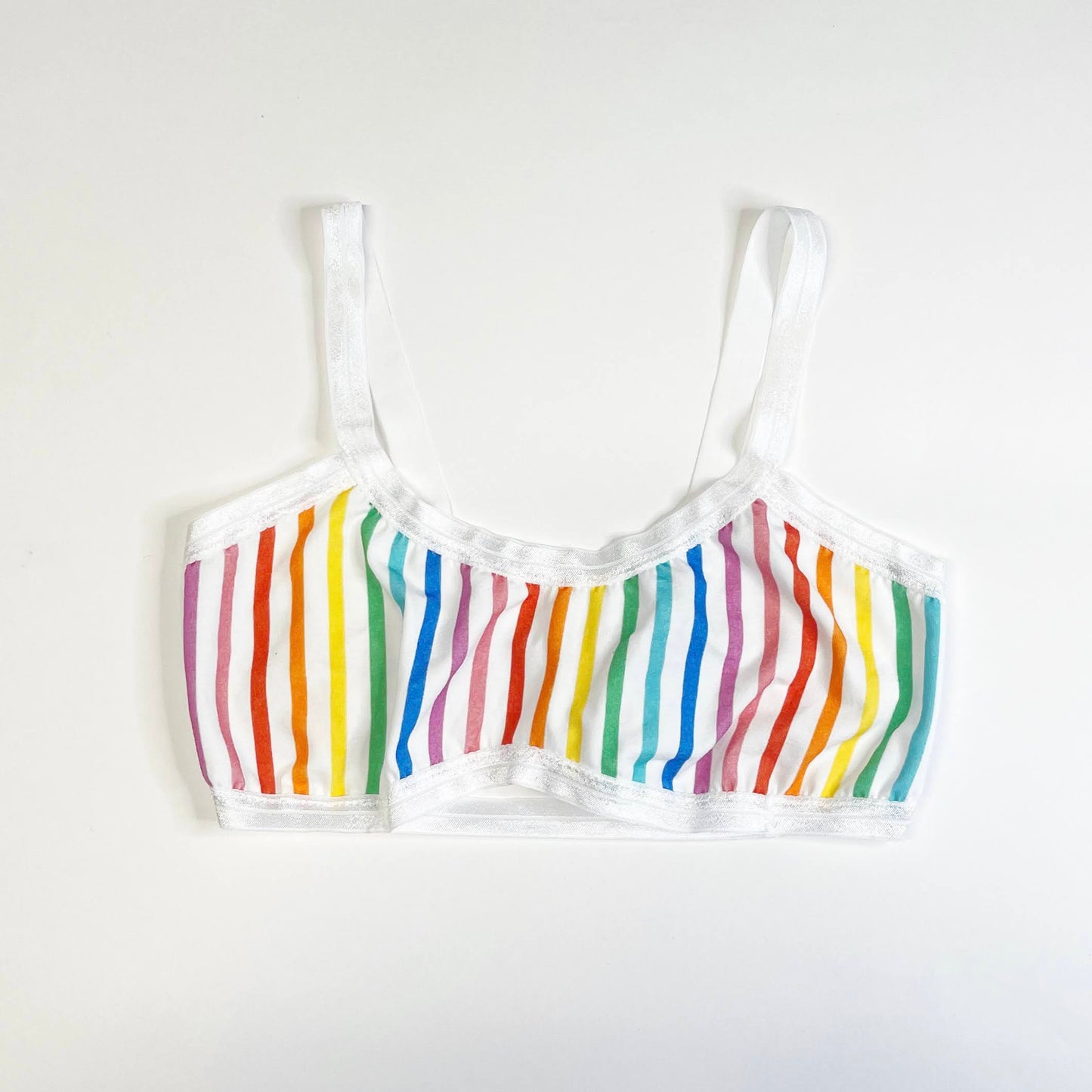 Rainbow Stripe Bandeau Bralette