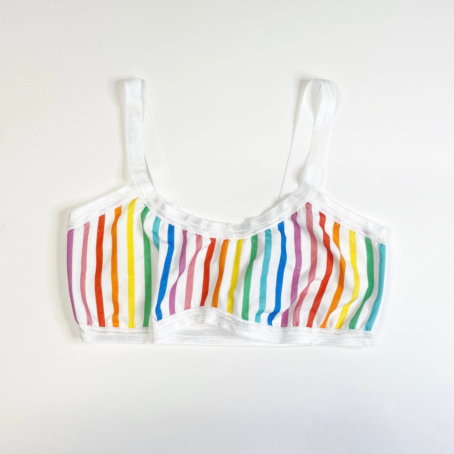 Rainbow Stripe Bandeau Bralette