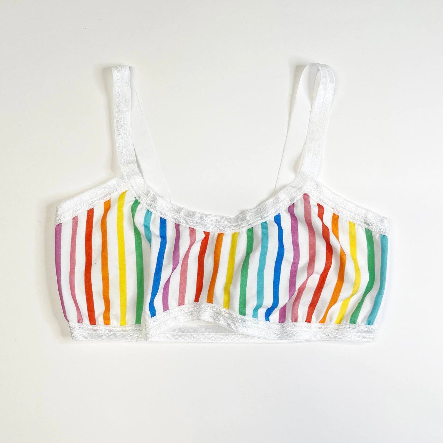 Rainbow Stripe Bandeau Bralette