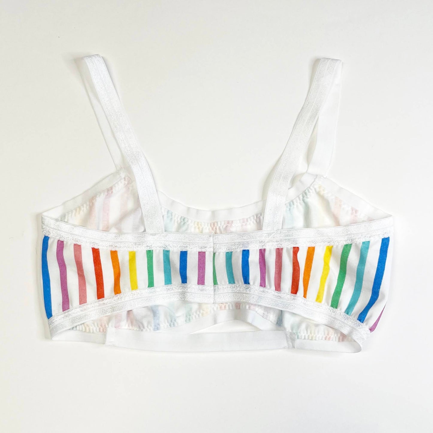 Rainbow Stripe Bandeau Bralette
