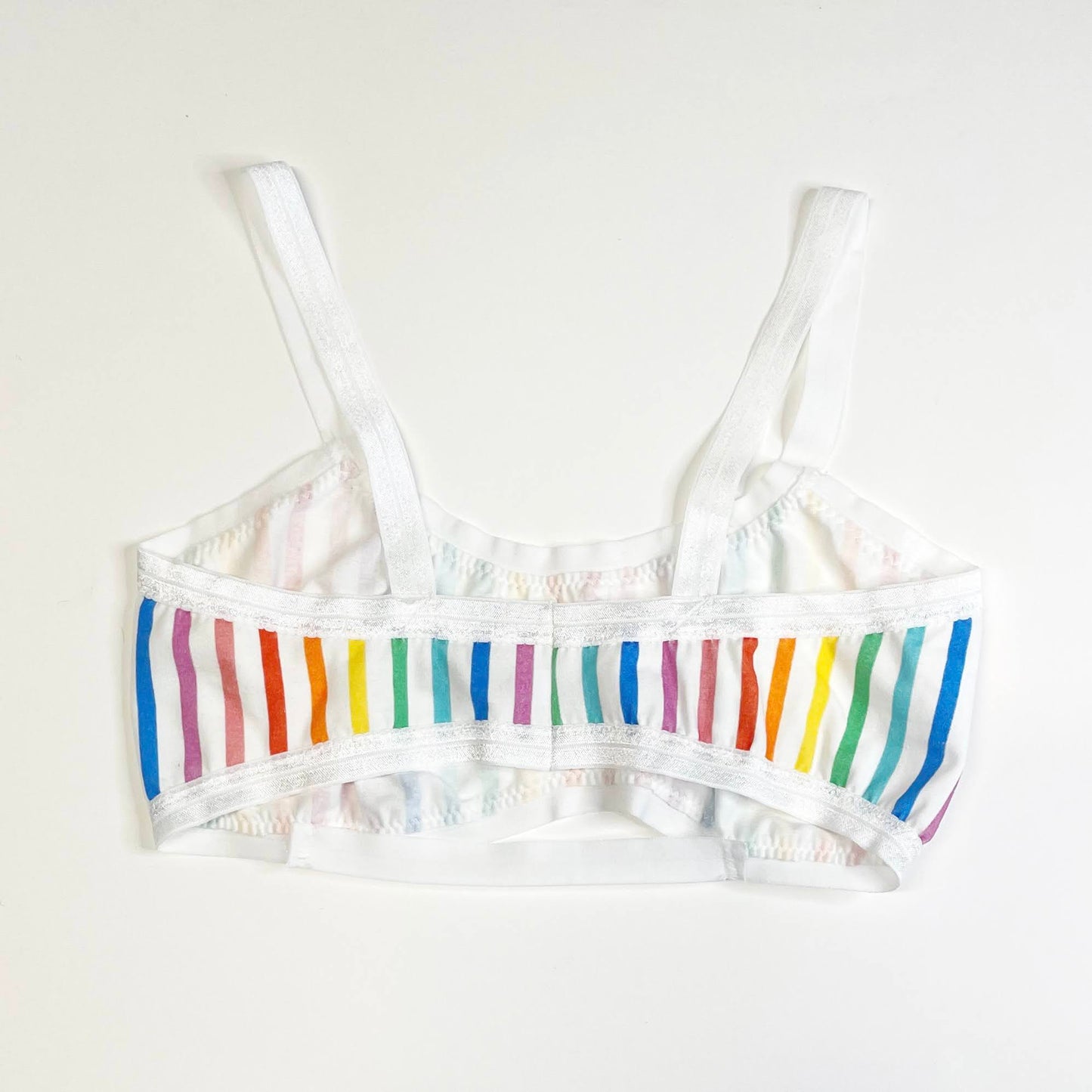 Rainbow Stripe Bandeau Bralette