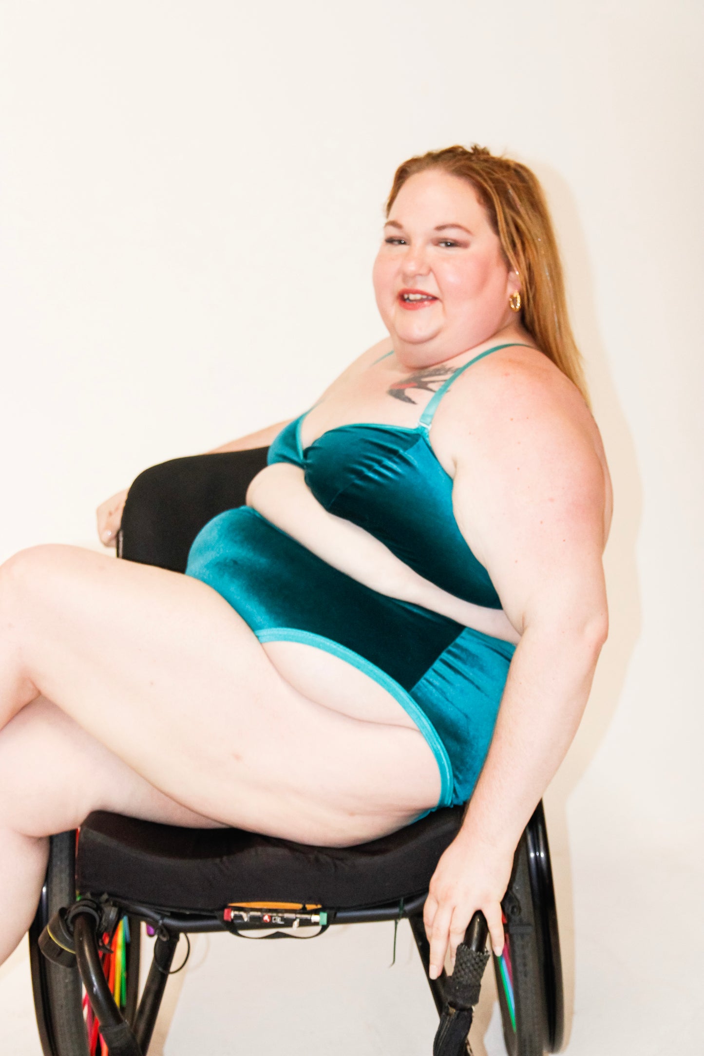 Teal Velvet Wrap Bralette