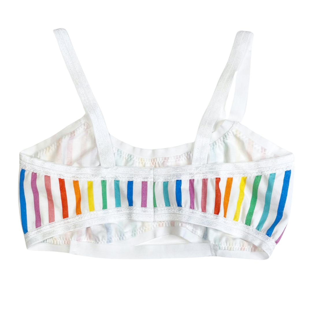 Rainbow Stripe Bandeau Bralette