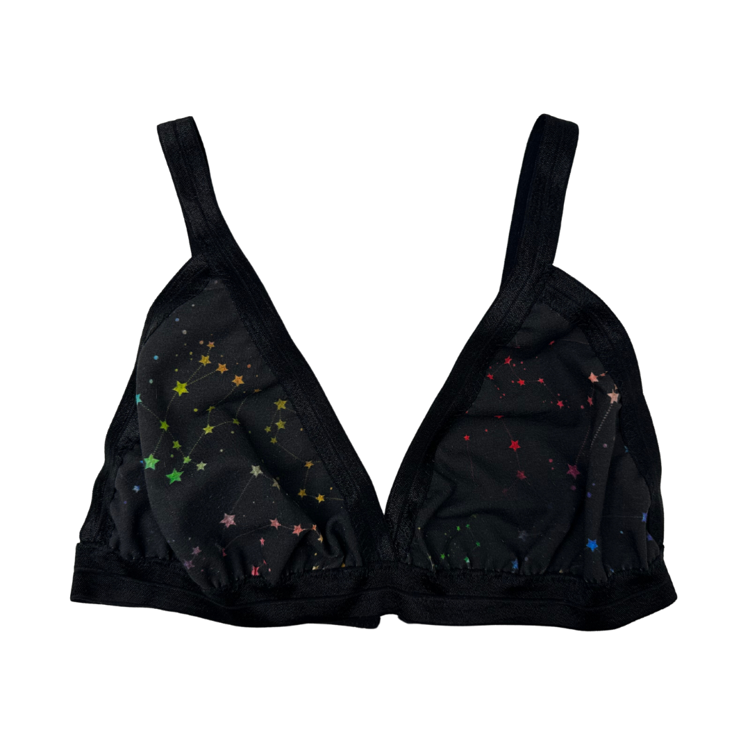 Celestial Rainbow Triangle Bralette
