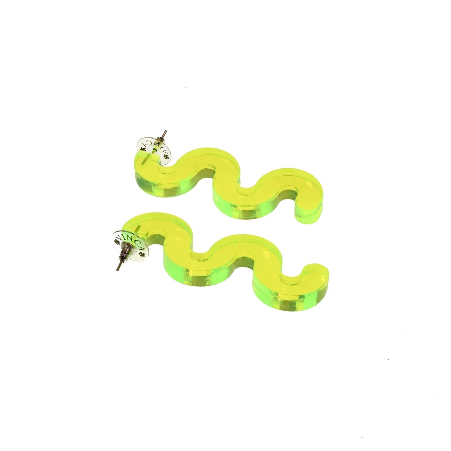 Neon Squiggle Earrings