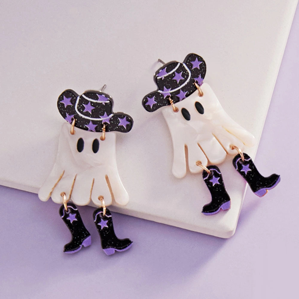 Ghost Cowboy Earring