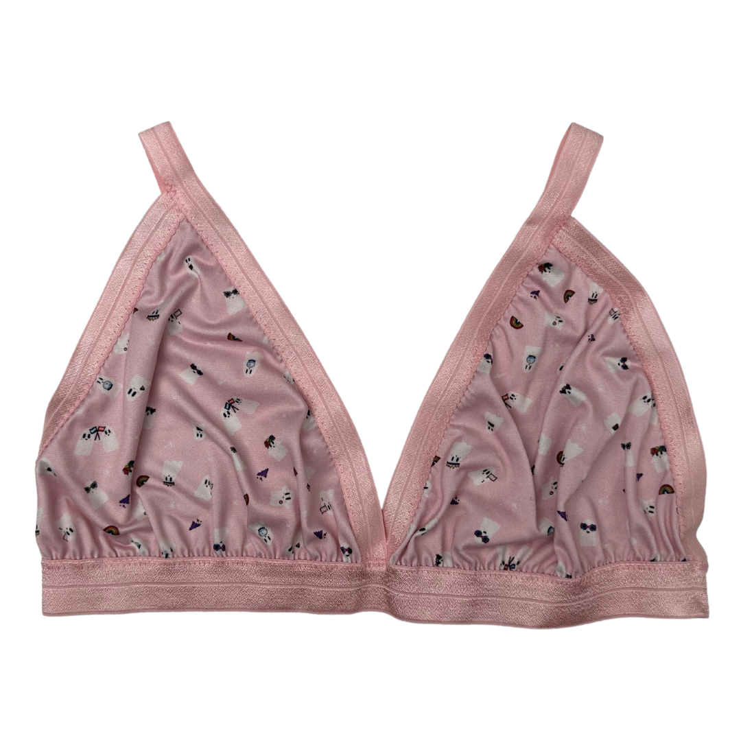 LG-Boo-TQ+ Rainbow Ghost Triangle Bralette