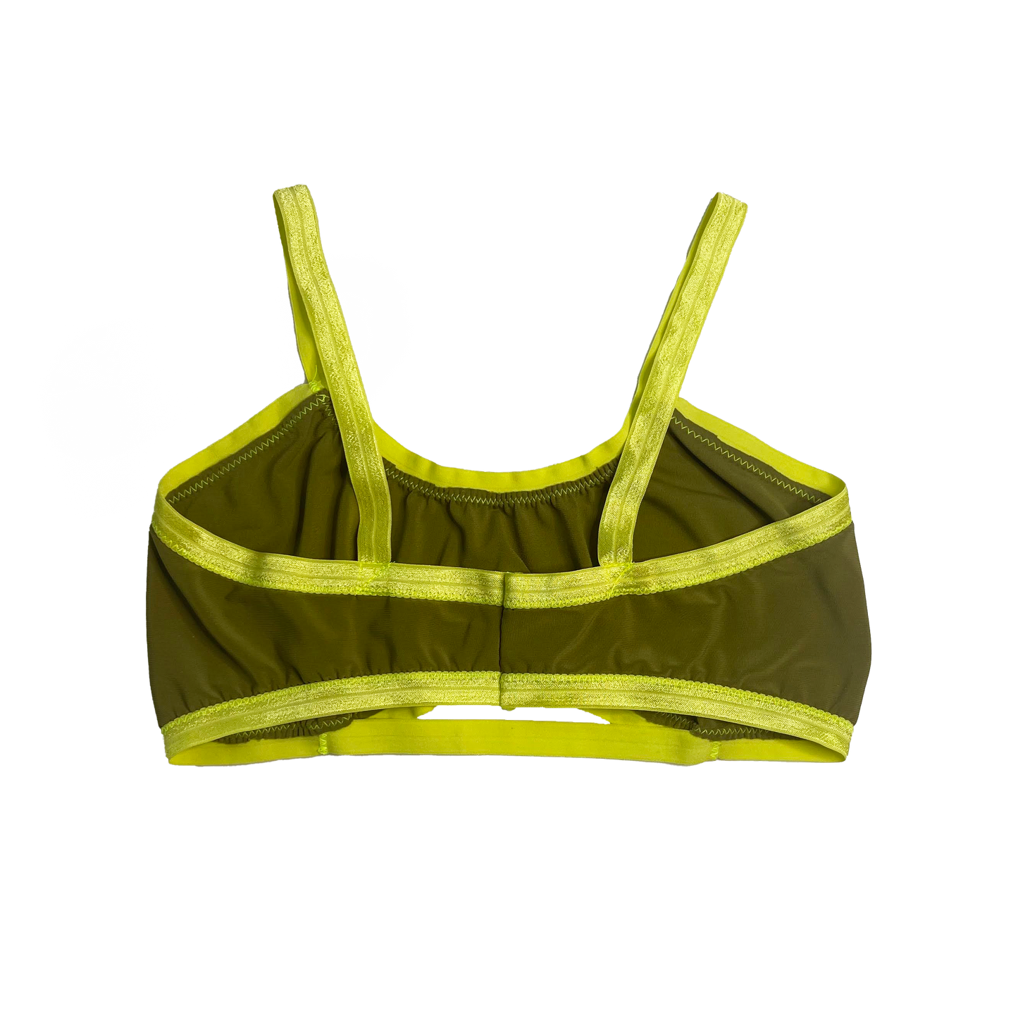 Olive + Citron Solid Bandeau Bralette