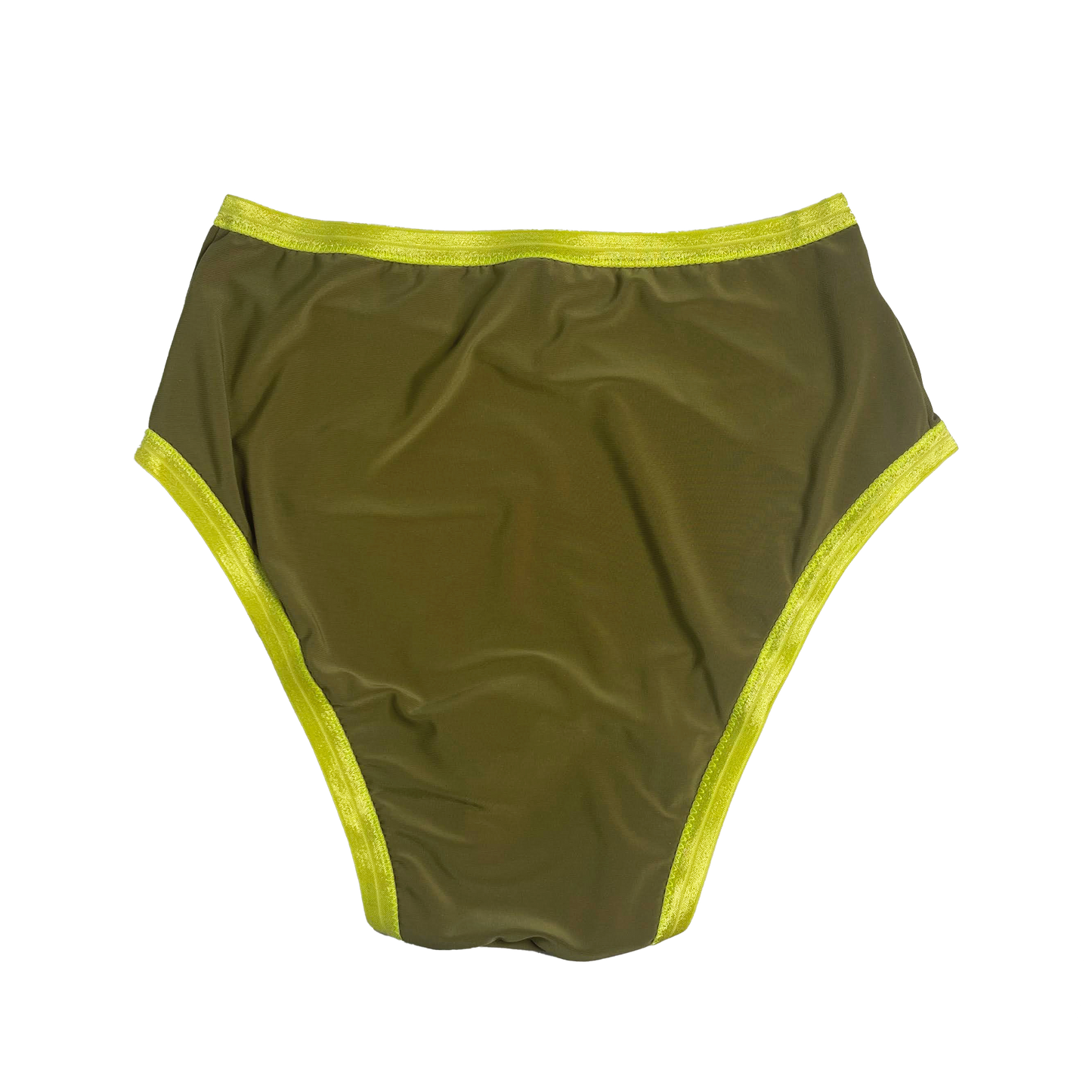 Olive Solid High Rise Undies