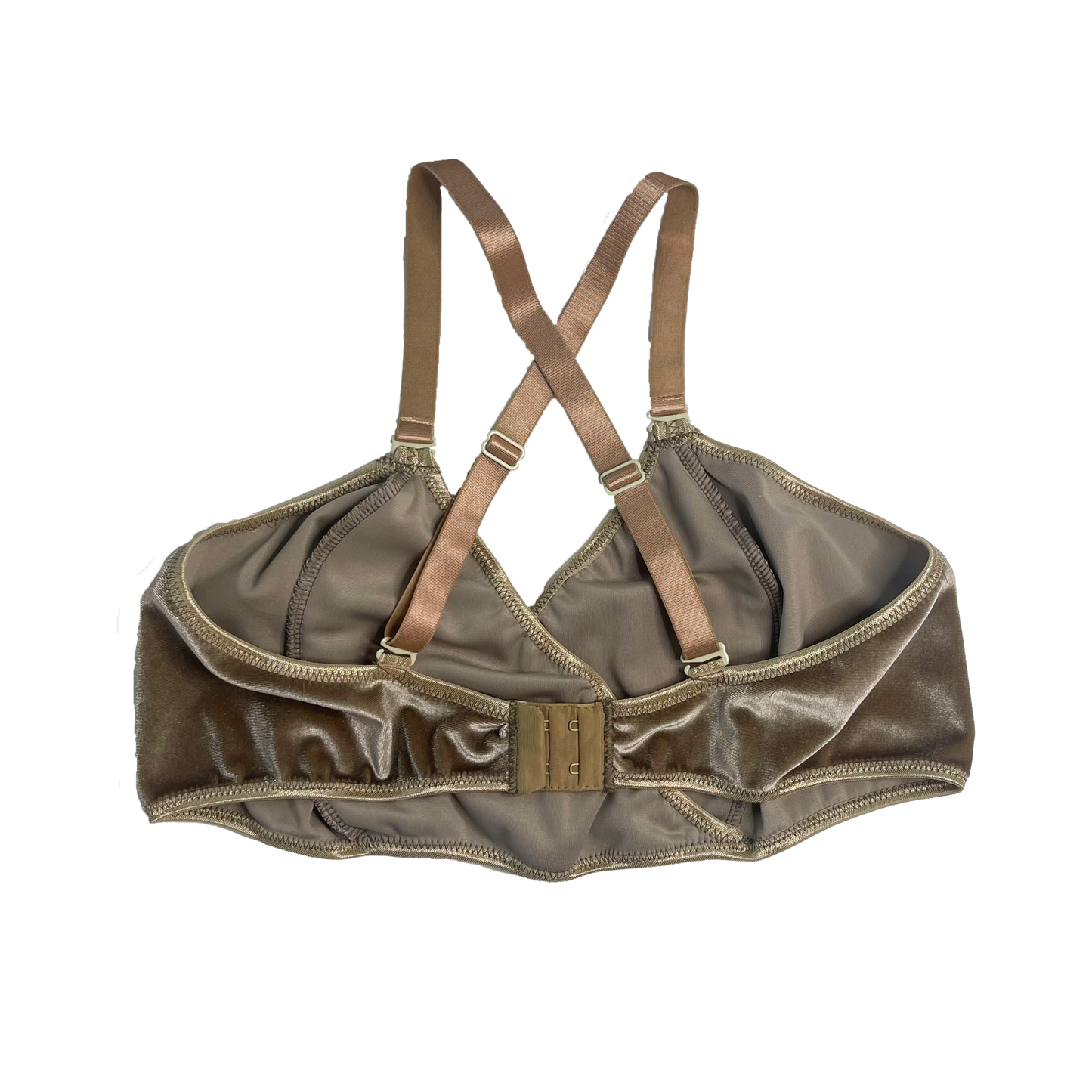 Taupe Velvet Wrap Bralette
