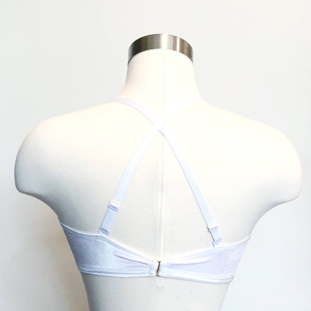 White Velvet Wrap Bralette