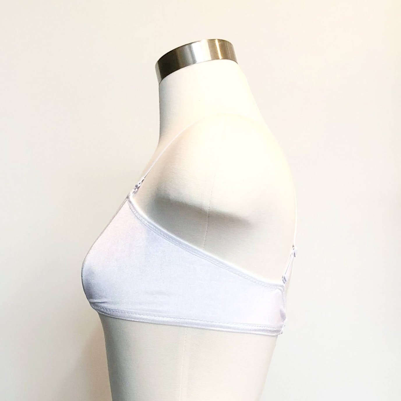 White Velvet Wrap Bralette