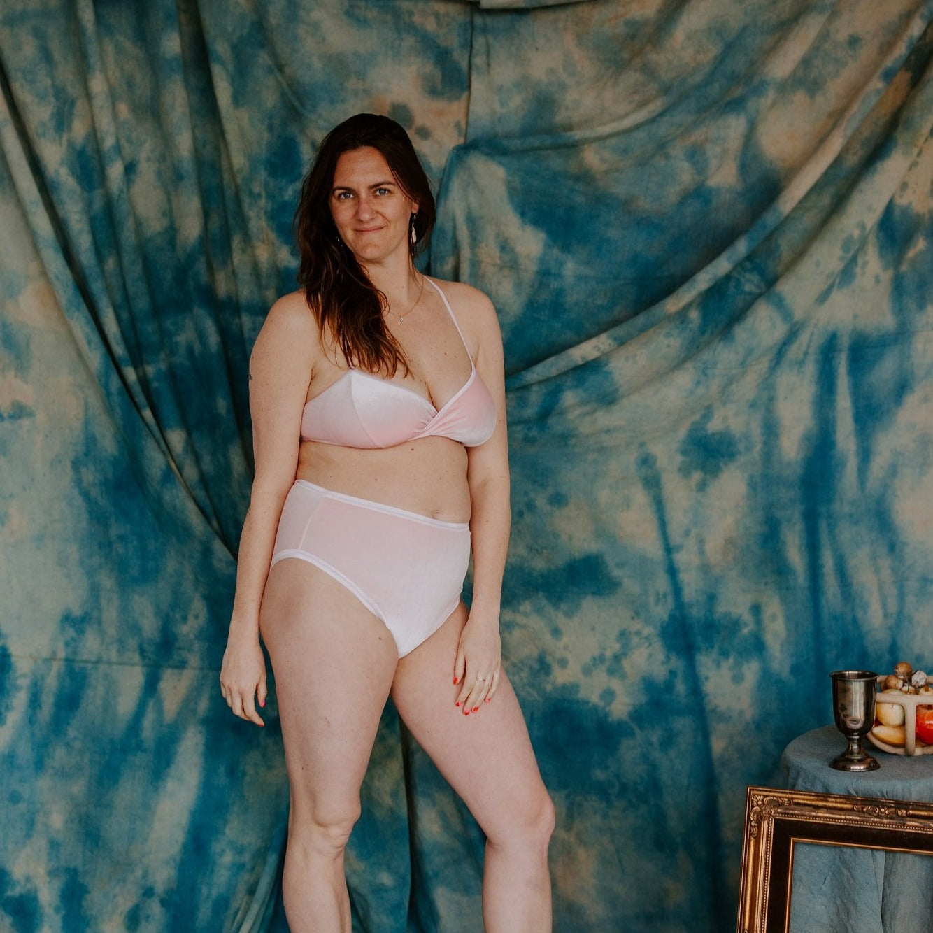 Pink Velvet High Rise Undies