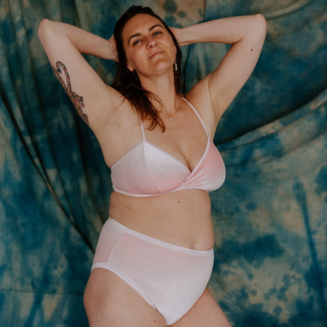 Pink Velvet High Rise Undies