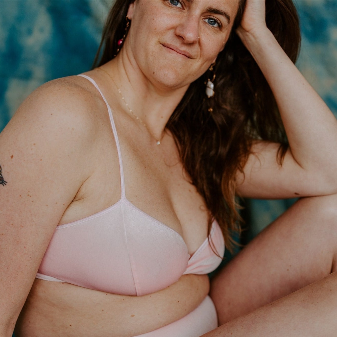 Pink Velvet Wrap Bralette