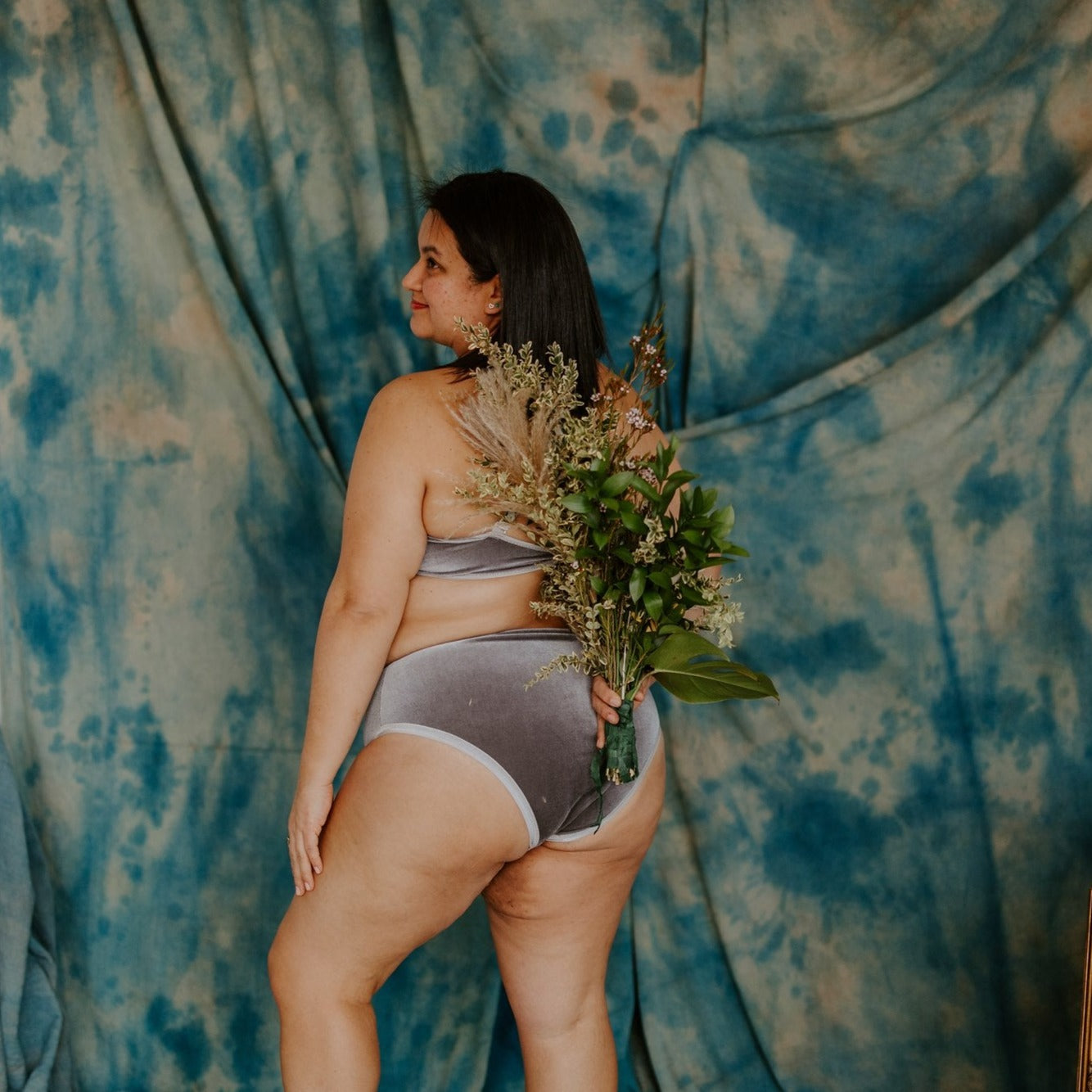 Silver Velvet High Rise Undies