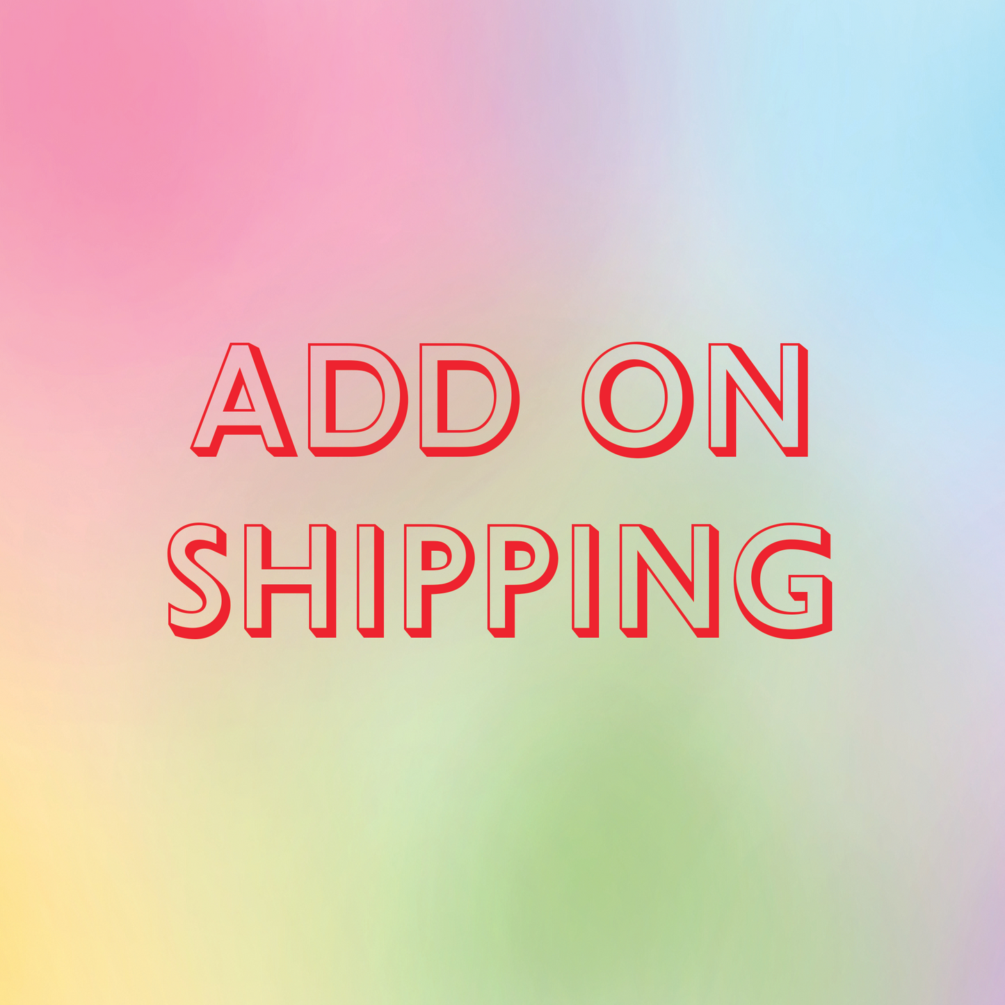 Add-On : Shipping