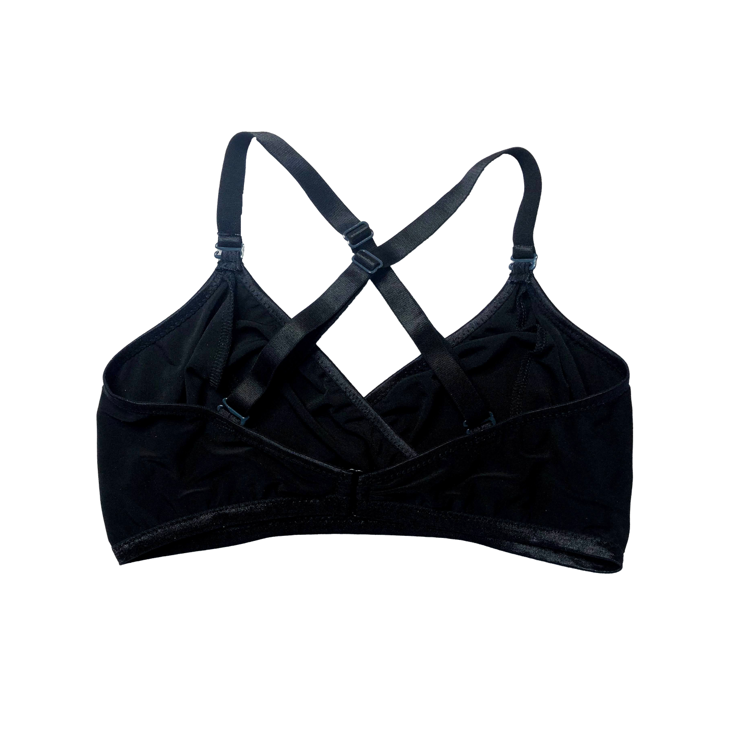 Black Solid Wrap Bralette