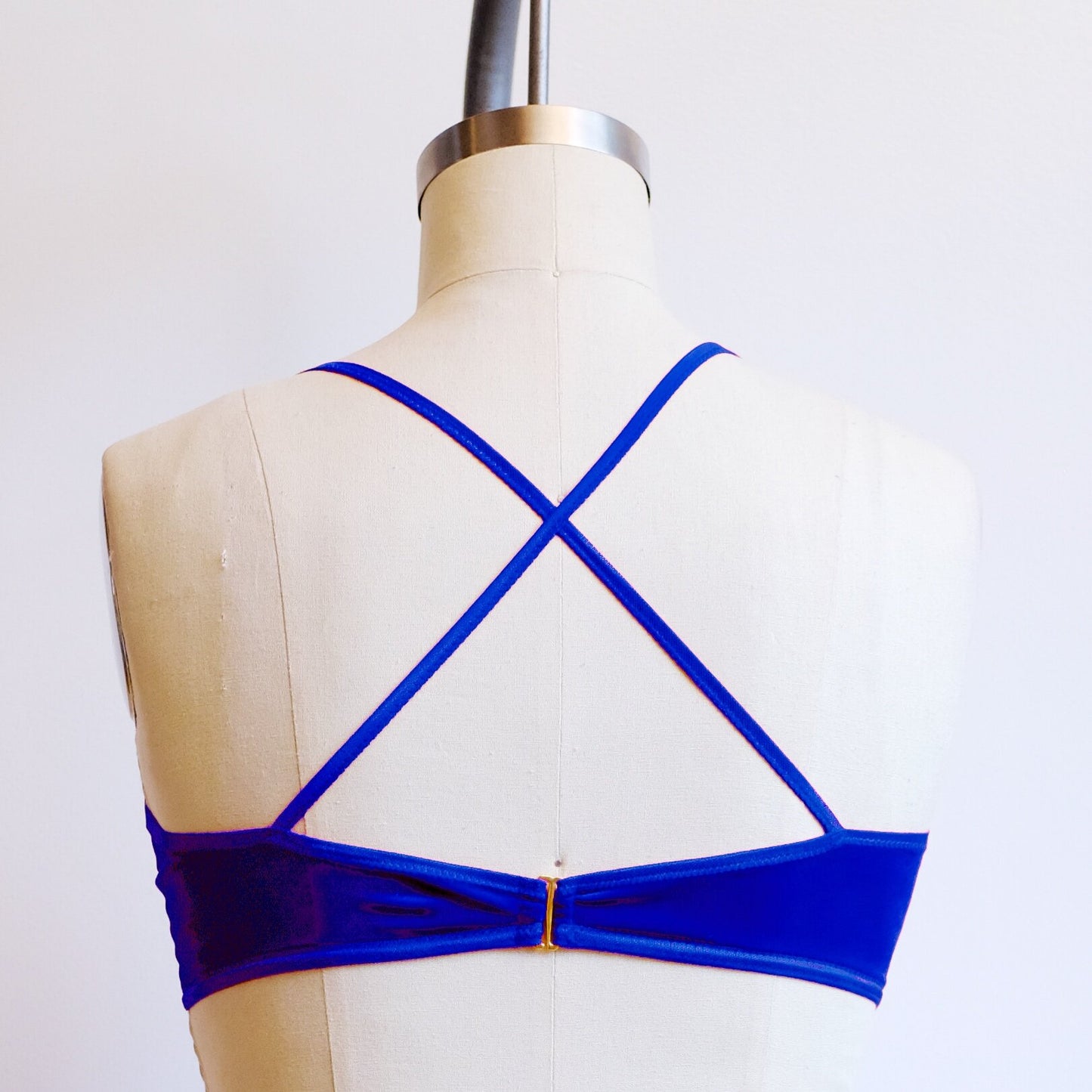 Blue Velvet Wrap Bralette
