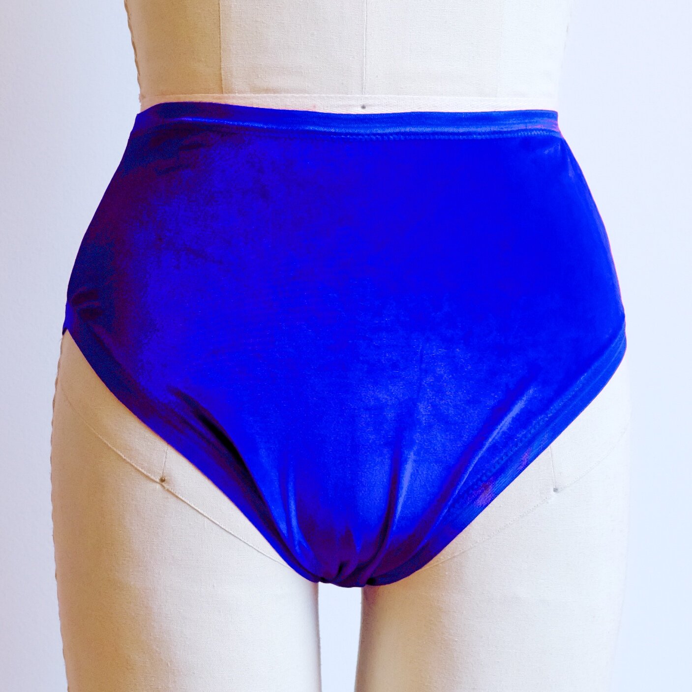 Blue Velvet High Rise Undies