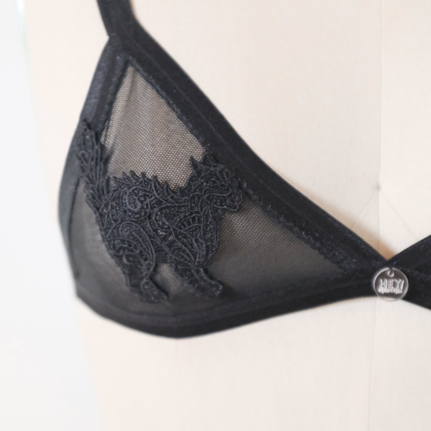 The Best Selling Black Cat Triangle Bralette