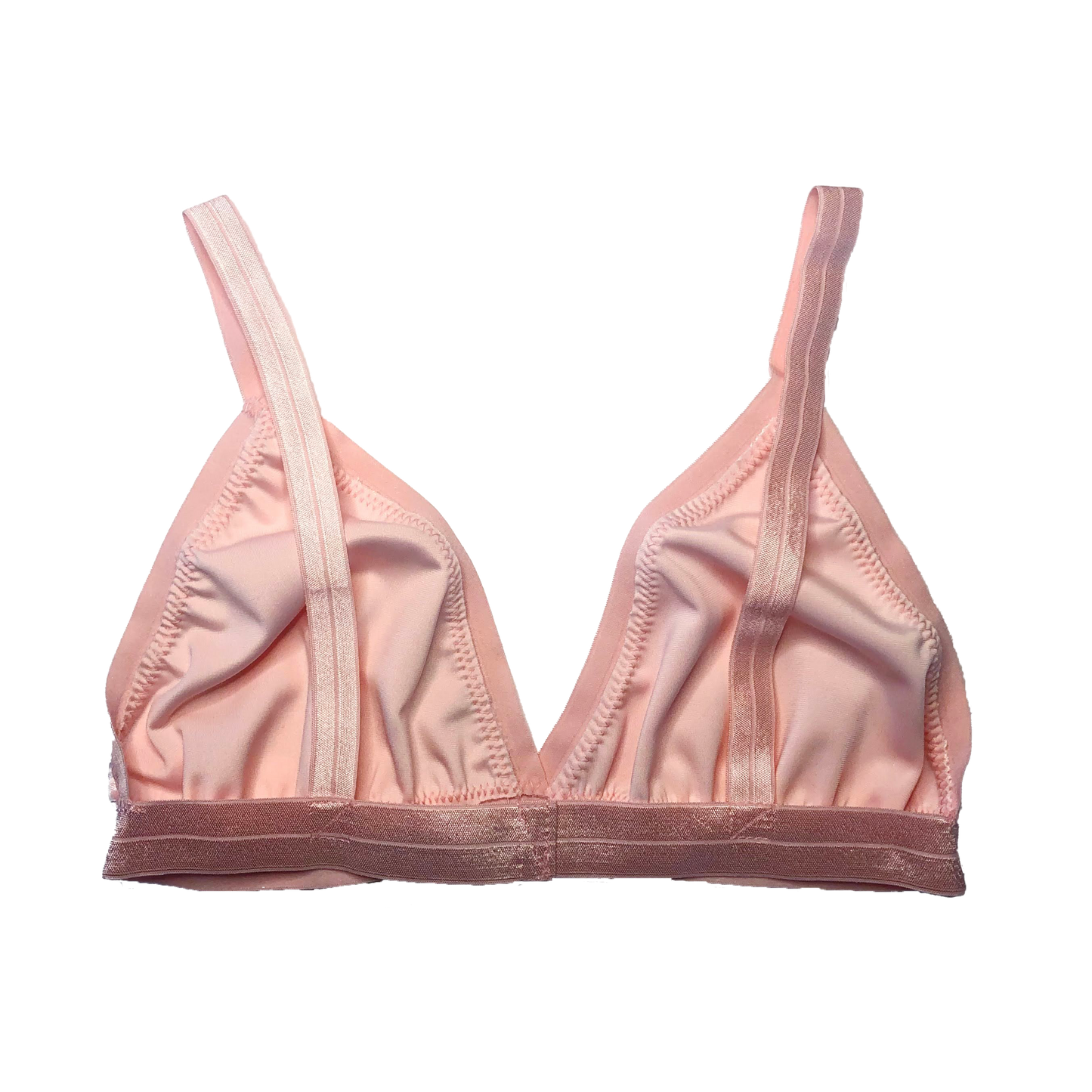 Pink Velvet Triangle Bralette