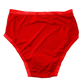 Red Solid High Rise Undies