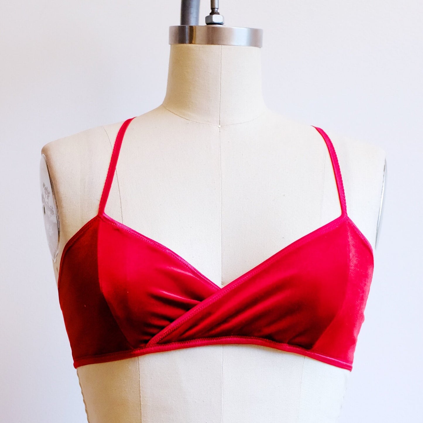 Red Velvet Wrap Bralette