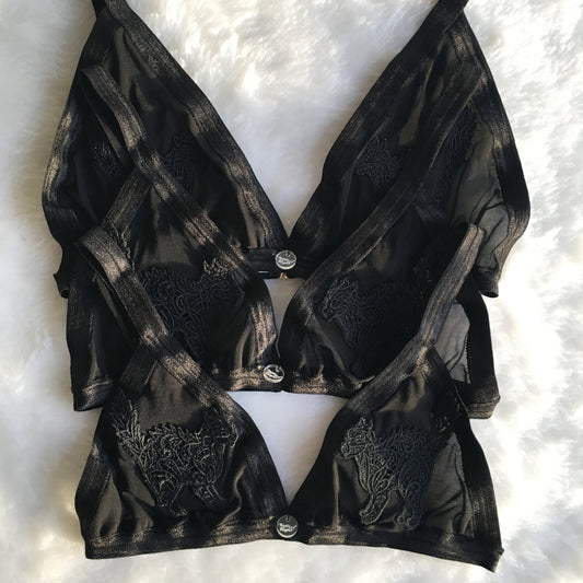 The Best Selling Black Cat Triangle Bralette
