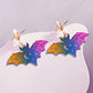 Rainbow Bat Earring