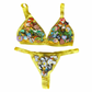 Lightweight Enamel Bralette and Thong Set