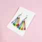 Rainbow Earrings :: Metallic