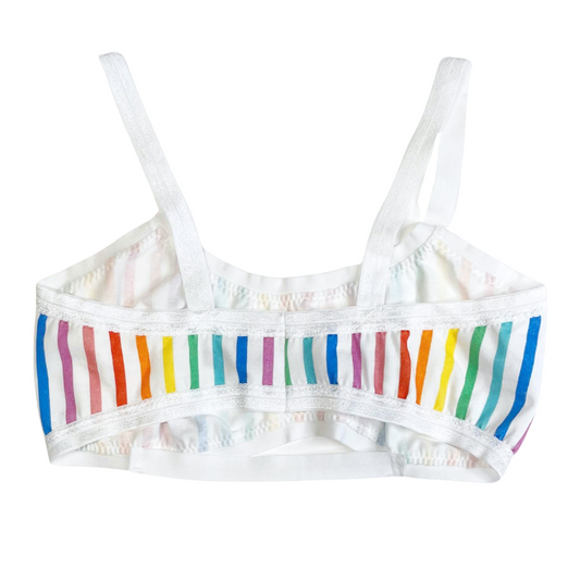 Rainbow Stripe Bandeau Bralette