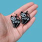 Skeleton Cat Earrings