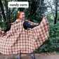 Size A Without Sleeve Fall Flannel Cape Vests 2024