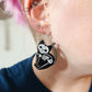 Skeleton Cat Earrings