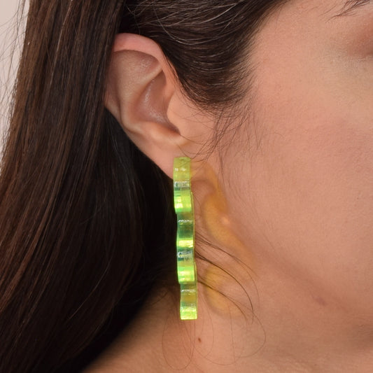 Neon Squiggle Earrings