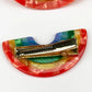 Rainbow Acrylic Hair Clip