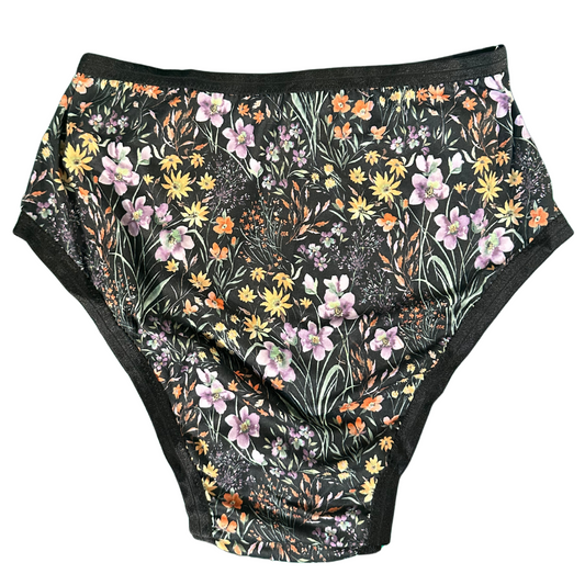 Dark Floral High Rise Undies