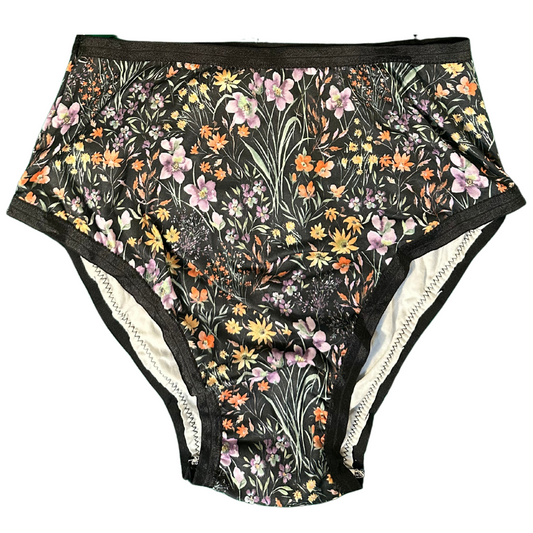 Dark Floral High Rise Undies