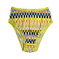Neon + Neutral Grid High Rise Undies