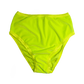 Neon Yellow Velvet High Rise Undies